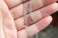 Load image into Gallery viewer, One Bloom Teardrop Necklace (silver)
