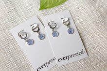 Load image into Gallery viewer, Forget Me Not Huggie Drops (silver)