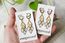 Load image into Gallery viewer, Yellow Chandelier Huggies (gold)