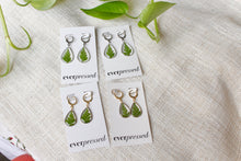 Load image into Gallery viewer, Teardrop Fern Huggies (silver/gold)