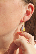 Load image into Gallery viewer, Teardrop Blue Bell Huggies (gold)