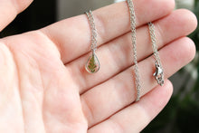 Load image into Gallery viewer, Fern Teardrop Necklace (silver)