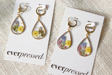 Load image into Gallery viewer, Teardrop Blue Bell Huggies (gold)