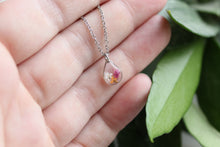 Load image into Gallery viewer, Sprinkle Teardrop Necklace (silver)