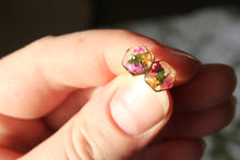 Load image into Gallery viewer, Queen Anne's Lace Hexagon Studs