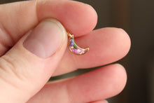 Load image into Gallery viewer, Mixed Flower Mini Moon Necklace (gold)