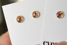Load image into Gallery viewer, Multicoloured Queen Anne's Lace Studs (silver)
