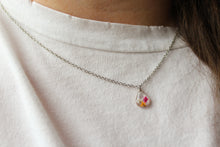 Load image into Gallery viewer, Sprinkle Teardrop Necklace (silver)