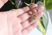 Load image into Gallery viewer, Flower Earrings (Fern and Queen Annes Lace Diamonds)