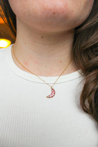 Katy Moon Necklace - Red