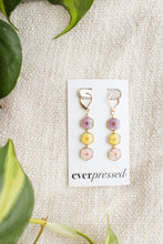 Load image into Gallery viewer, Flower Trio Earrings - Moody
