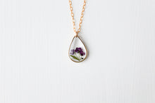 Load image into Gallery viewer, Purple Teardrop Necklace
