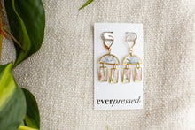 Load image into Gallery viewer, Forget Me Not Geometric Earrings
