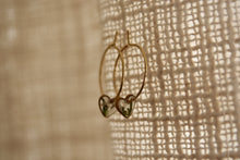 Load image into Gallery viewer, Tiny Flower Sleeper Hoops (hearts)
