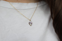 Load image into Gallery viewer, Purple Diamond Necklace (gold)
