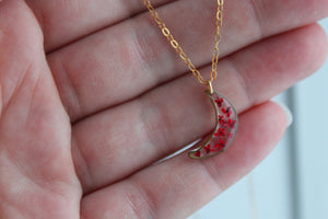 Katy Moon Necklace - Red