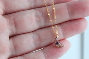 Mini Katy Necklace - Purple