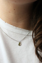 Load image into Gallery viewer, Fern Teardrop Necklace (silver)
