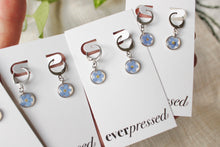 Load image into Gallery viewer, Forget Me Not Huggie Drops (silver)
