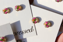 Load image into Gallery viewer, Queen Anne&#39;s Lace Hexagon Studs
