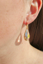 Load image into Gallery viewer, Teardrop Blue Bell Huggies (gold)
