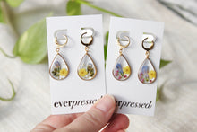 Load image into Gallery viewer, Teardrop Blue Bell Huggies (gold)
