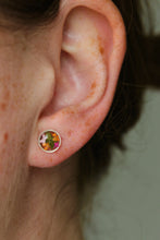 Load image into Gallery viewer, Multicoloured Queen Anne&#39;s Lace Studs (silver)
