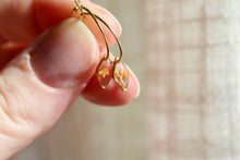 Load image into Gallery viewer, Tiny Flower Sleeper Hoops (diamond)
