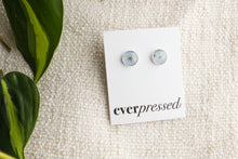 Load image into Gallery viewer, Blue Forget Me Not Studs - Silver
