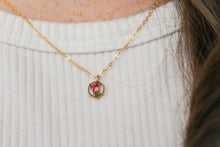 Load image into Gallery viewer, Mini Hexagon Necklace - Red
