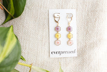 Load image into Gallery viewer, Flower Trio Earrings - Moody
