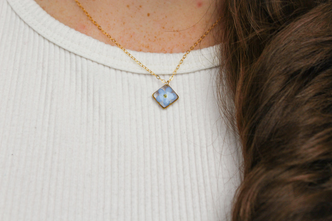 Forget Me Not Diamond Necklace