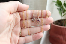 Load image into Gallery viewer, Purple Diamond Necklace (gold)
