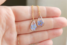 Load image into Gallery viewer, Forget Me Not Teardrop Necklace (gold)
