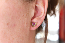 Load image into Gallery viewer, Alyssum Heart Studs (gold)
