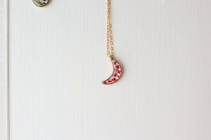 Katy Moon Necklace - Red