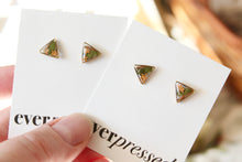 Load image into Gallery viewer, Cedar Studs (gold)

