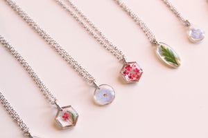 Forget Me Not Teardrop Necklace