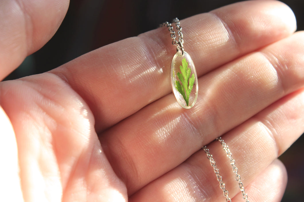 Fern Oval Necklace