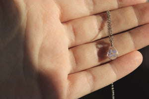 Forget Me Not Teardrop Necklace