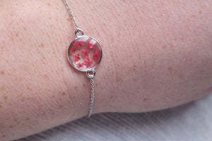 Queen Anne's Lace Flower Bracelet