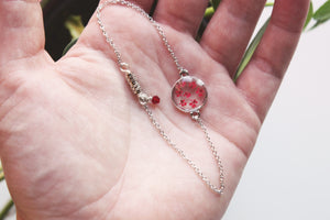 Queen Anne's Lace Flower Bracelet