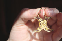 Load image into Gallery viewer, Flower Earrings (Elder Tree Blossom Moons)
