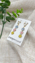 Load and play video in Gallery viewer, Flower Trio Earrings - Bestseller
